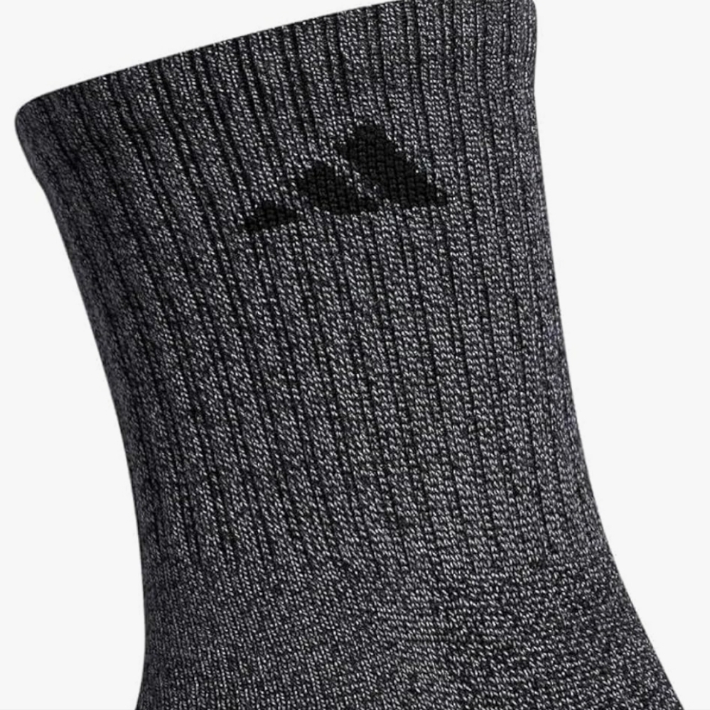 New Adidas Men's High Quarter Sock, 4-pack, Size 6-12 - Picture 3 of 3